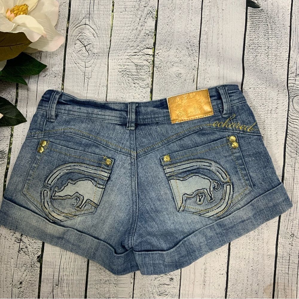 ECHO RED DENIM Jean Shorts